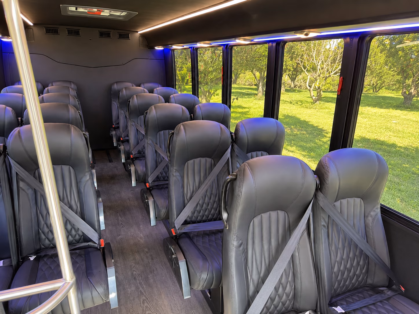 margate 15 passenger minibus inside