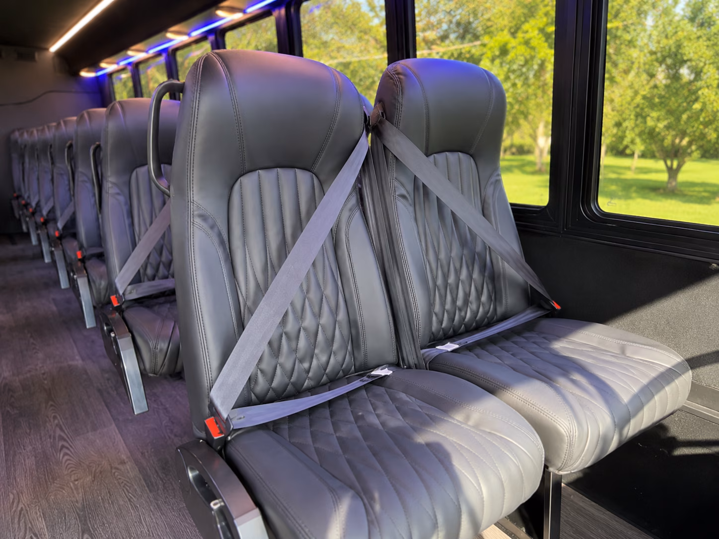 margate 20 passenger minibus inside