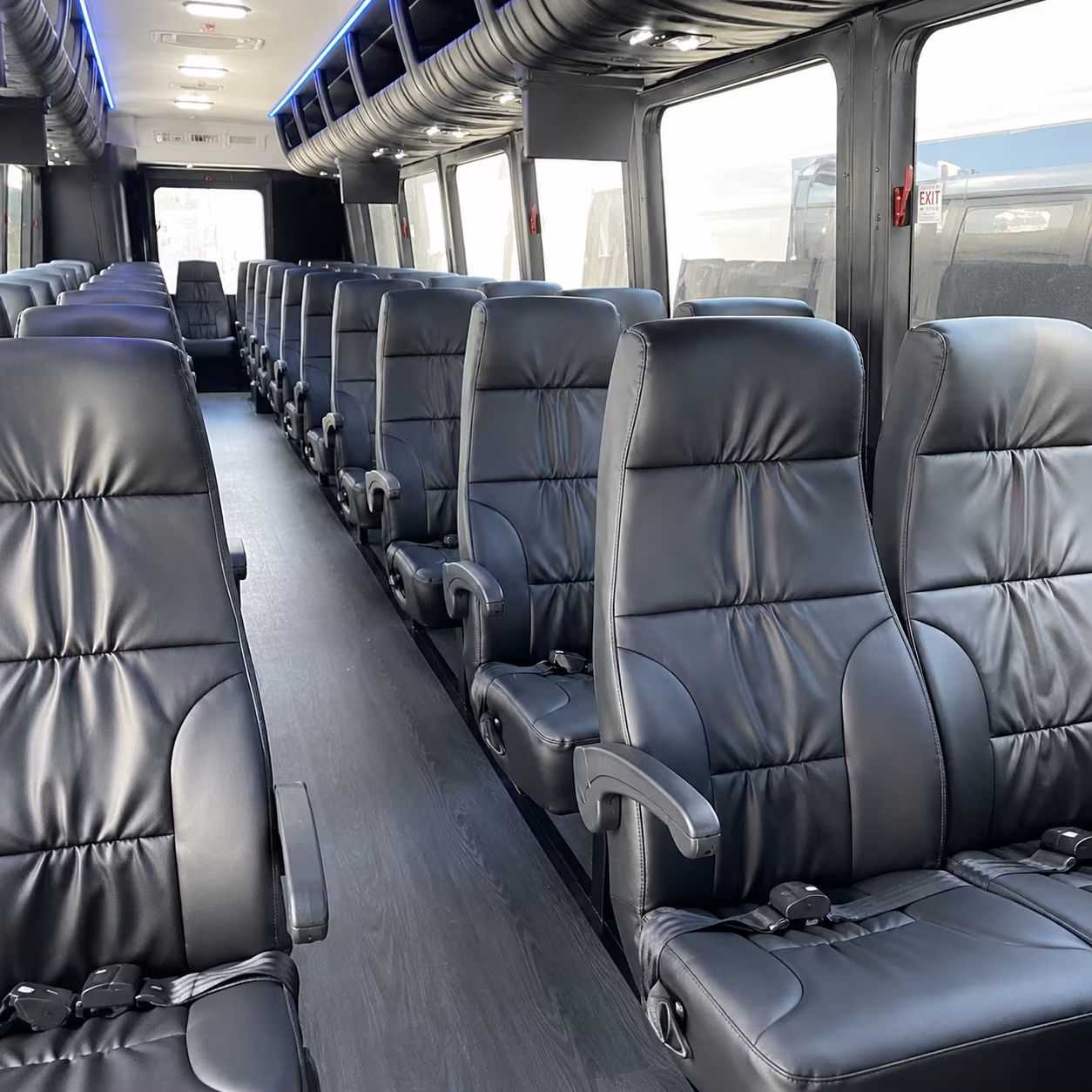 margate 25 passenger minibus inside