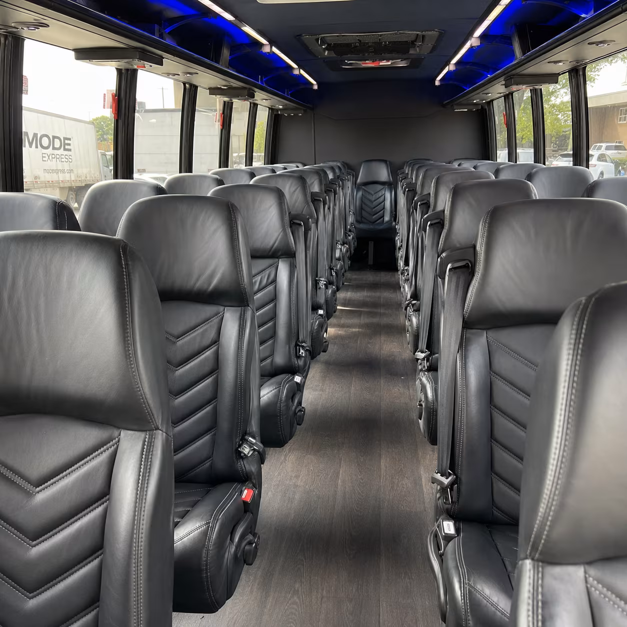 margate 28 passenger minibus interior