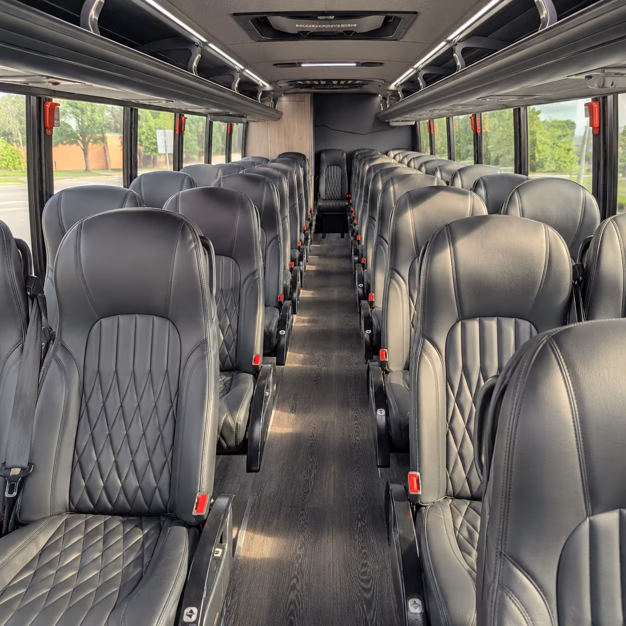 margate 35 passenger minibus inside