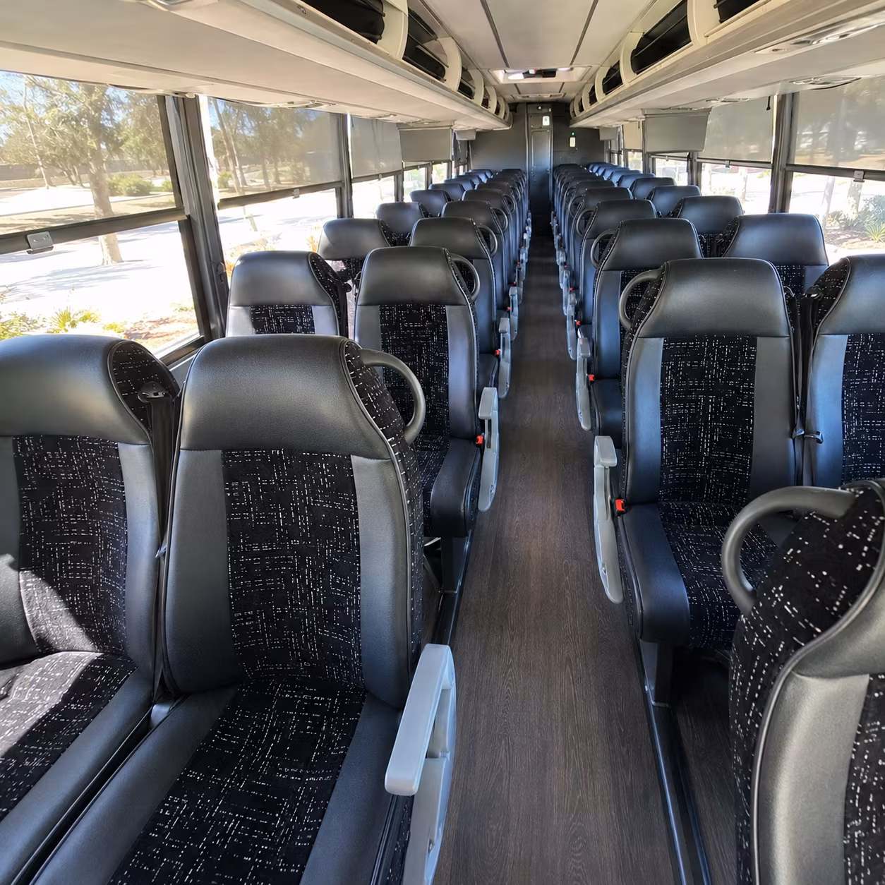 margate 56 passenger charter bus inside
