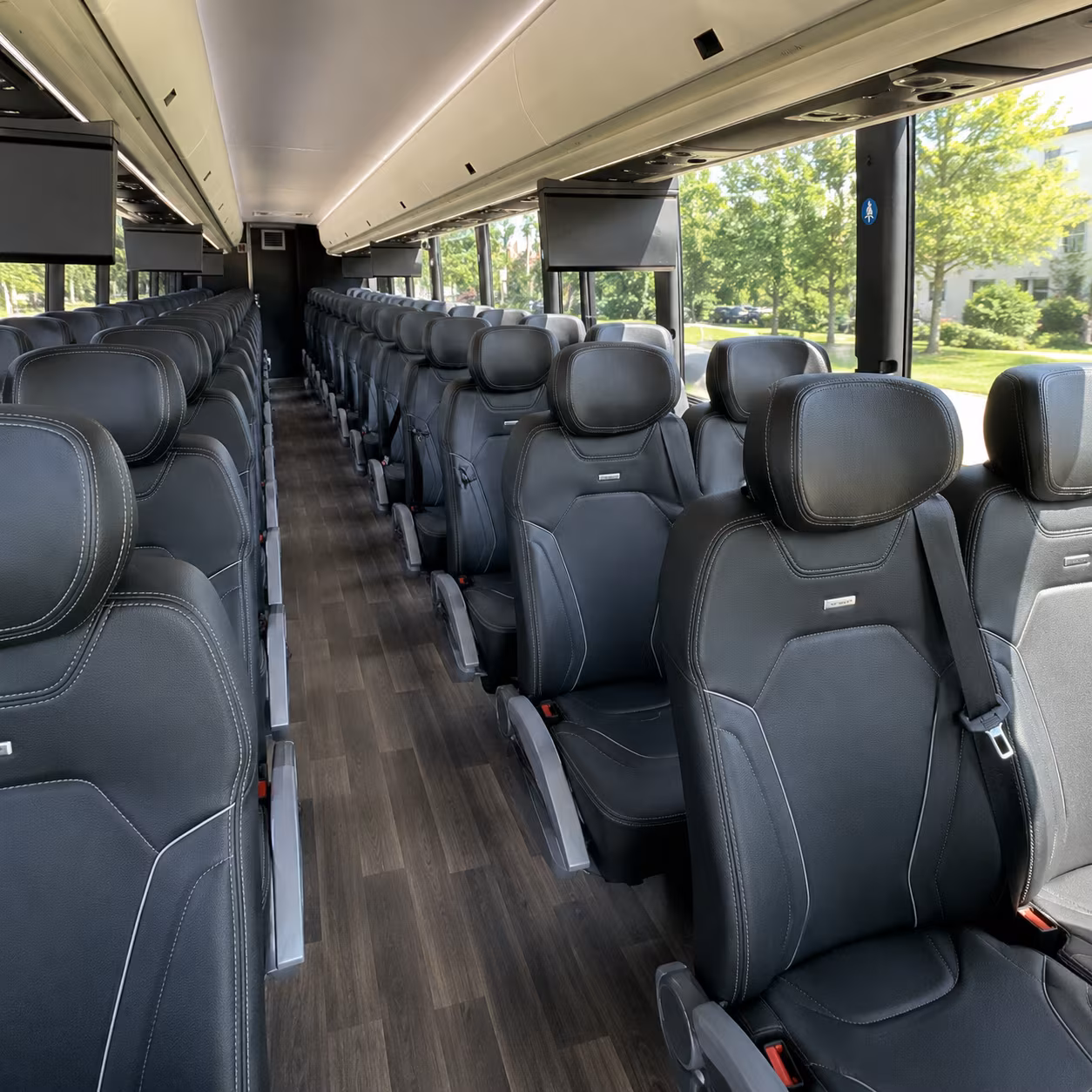margate 56 passenger charter bus interior